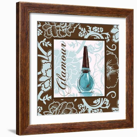 Fashion Blue Glamour-Gregory Gorham-Framed Art Print