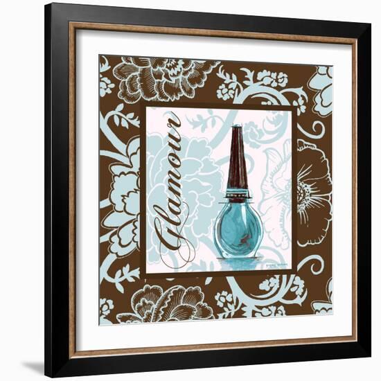 Fashion Blue Glamour-Gregory Gorham-Framed Art Print