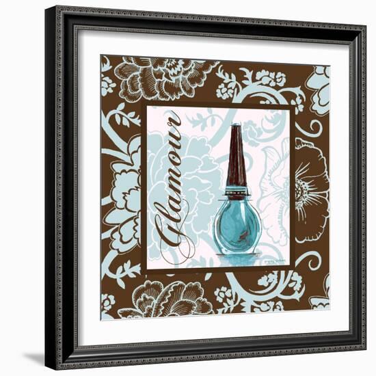 Fashion Blue Glamour-Gregory Gorham-Framed Art Print