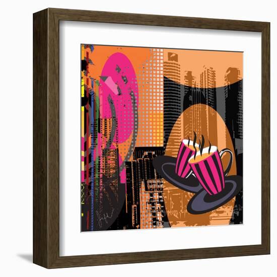 Fashion Coffee II-Jean-François Dupuis-Framed Art Print