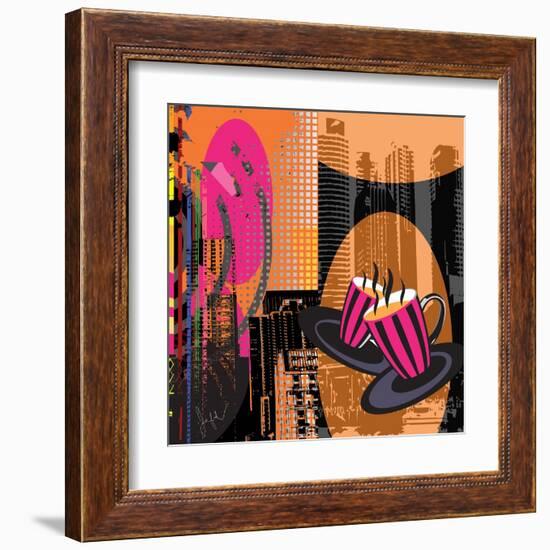 Fashion Coffee II-Jean-François Dupuis-Framed Art Print