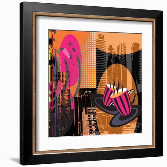 Fashion Coffee II-Jean-François Dupuis-Framed Art Print