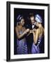 Fashion Designer Emilio Pucci with Young Women Wearing His Designs-Bill Eppridge-Framed Premium Photographic Print