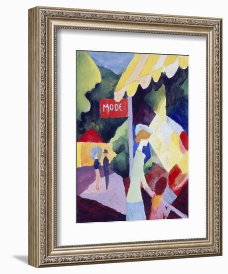 Fashion Display, 1913-Auguste Macke-Framed Giclee Print