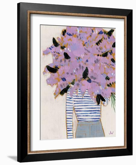 Fashion Floral - Violet-Joelle Wehkamp-Framed Giclee Print