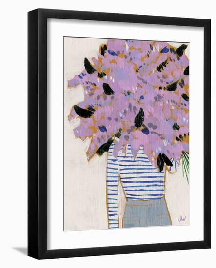 Fashion Floral - Violet-Joelle Wehkamp-Framed Giclee Print