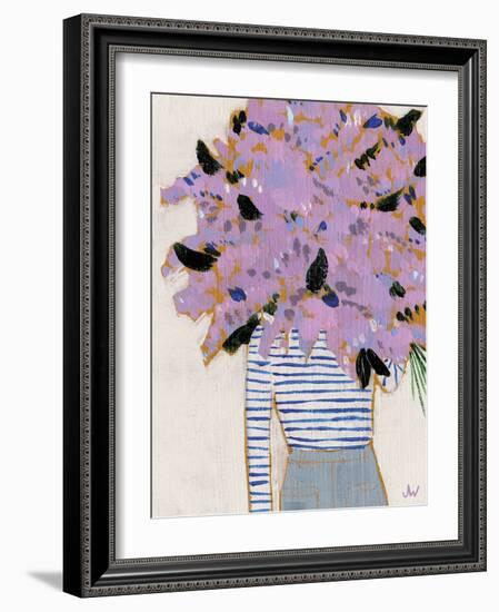 Fashion Floral - Violet-Joelle Wehkamp-Framed Giclee Print