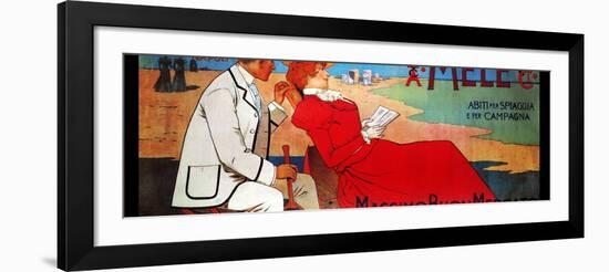 Fashion for Beach and Country-Leopoldo Metlicovitz-Framed Art Print