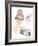 Fashion Girl Photographer-cherry blossom girl-Framed Art Print