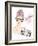 Fashion Girl Photographer-cherry blossom girl-Framed Art Print