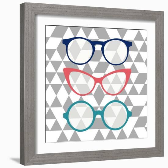 Fashion Glasses-Bella Dos Santos-Framed Art Print