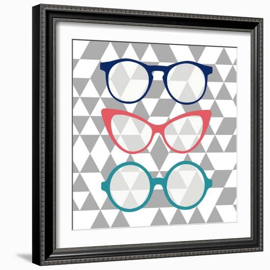 Fashion Glasses-Bella Dos Santos-Framed Art Print