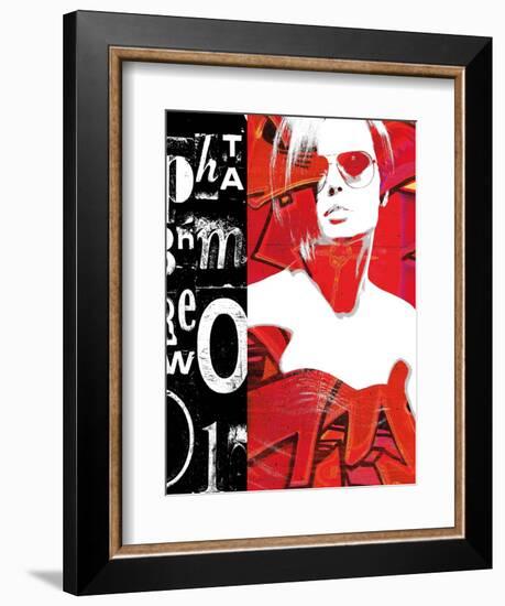 Fashion Graffiti 1-Evangeline Taylor-Framed Art Print