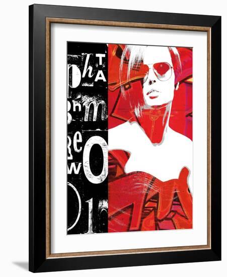 Fashion Graffiti 1-Evangeline Taylor-Framed Art Print