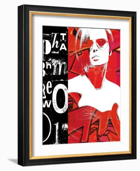 Fashion Graffiti 1-Evangeline Taylor-Framed Art Print