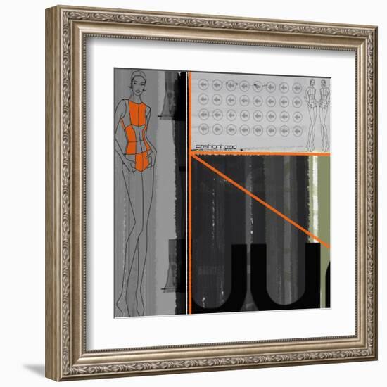 Fashion Head-NaxArt-Framed Art Print