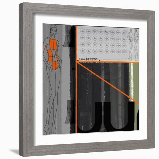 Fashion Head-NaxArt-Framed Art Print