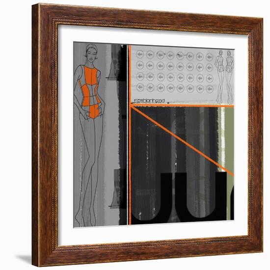 Fashion Head-NaxArt-Framed Art Print