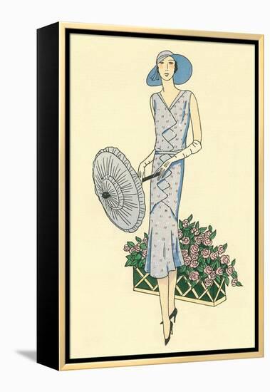 Fashion Illustration, 1930-null-Framed Stretched Canvas