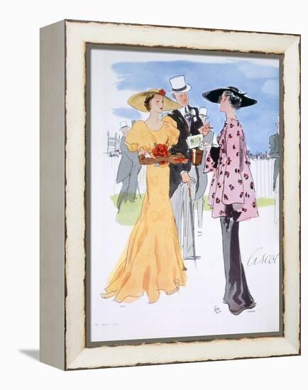 Fashion Illustration, 1935-null-Framed Premier Image Canvas