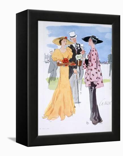 Fashion Illustration, 1935-null-Framed Premier Image Canvas