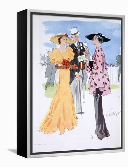 Fashion Illustration, 1935-null-Framed Premier Image Canvas