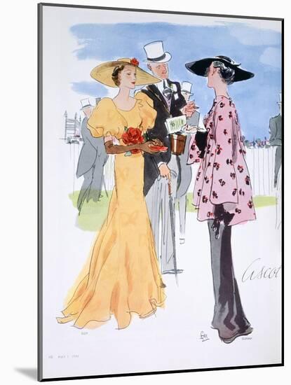 Fashion Illustration, 1935-null-Mounted Giclee Print