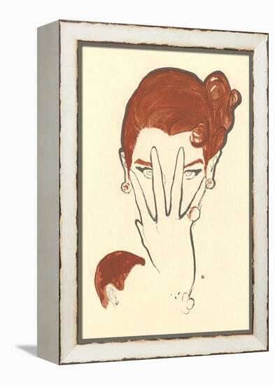 Fashion Illustration Drawing-null-Framed Stretched Canvas
