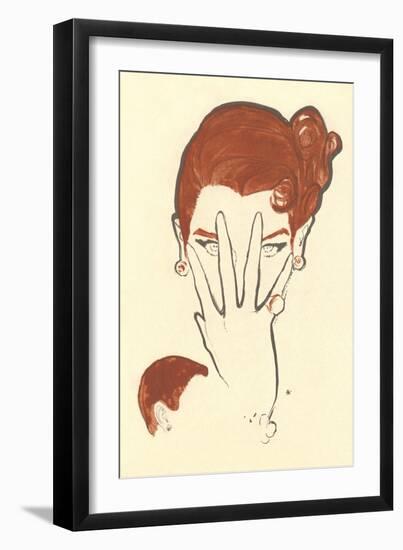 Fashion Illustration Drawing-null-Framed Art Print