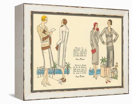 Fashion Illustration, Jean Patou-null-Framed Stretched Canvas