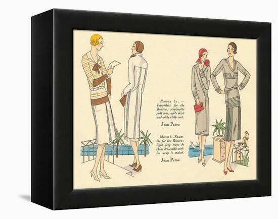 Fashion Illustration, Jean Patou-null-Framed Stretched Canvas