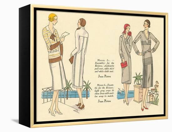 Fashion Illustration, Jean Patou-null-Framed Stretched Canvas