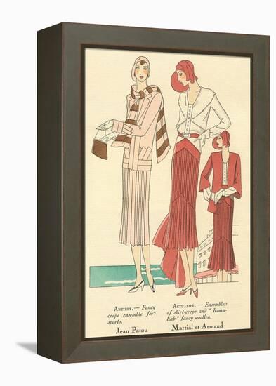 Fashion Illustration, Martiel Et Armand-null-Framed Stretched Canvas