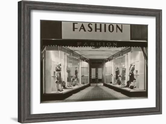 Fashion, Manikins in Windows-null-Framed Art Print