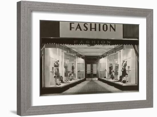 Fashion, Manikins in Windows-null-Framed Art Print