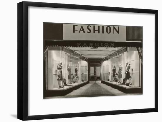 Fashion, Manikins in Windows-null-Framed Art Print