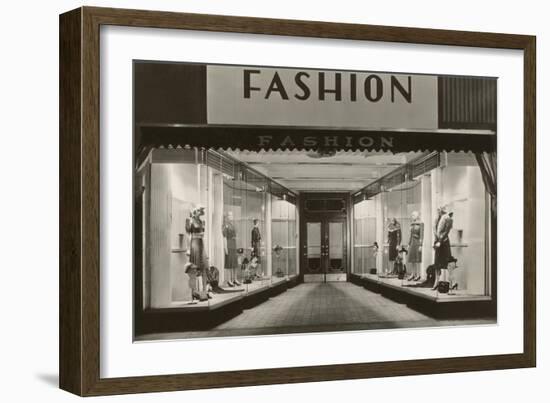 Fashion, Manikins in Windows-null-Framed Art Print