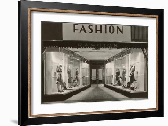 Fashion, Manikins in Windows-null-Framed Art Print