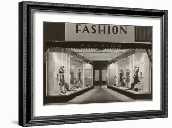 Fashion, Manikins in Windows-null-Framed Art Print