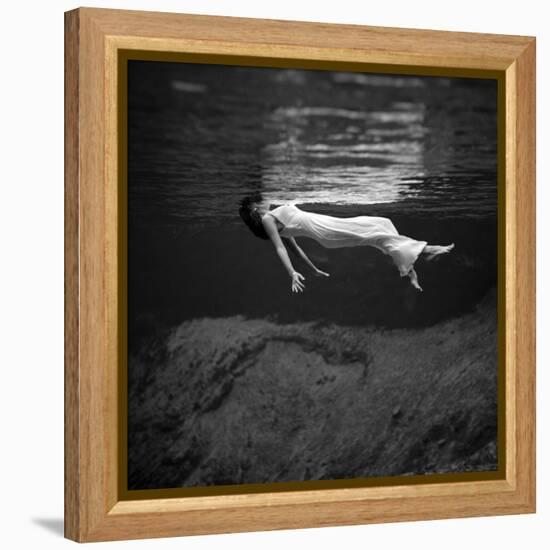 Fashion Model Floating In Water, 1947-Science Source-Framed Premier Image Canvas