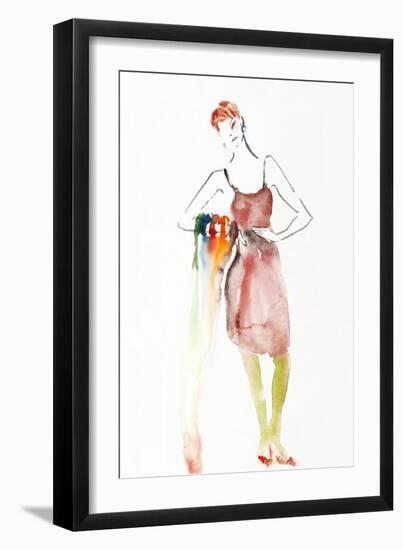 Fashion Model with Bangles-Susan Adams-Framed Giclee Print