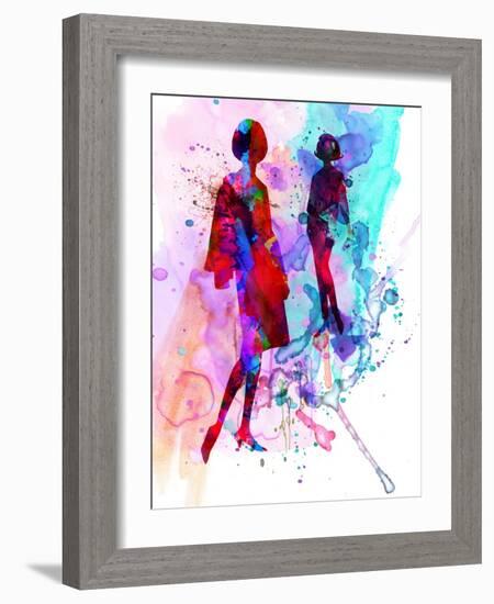 Fashion Models 8-Irina March-Framed Art Print