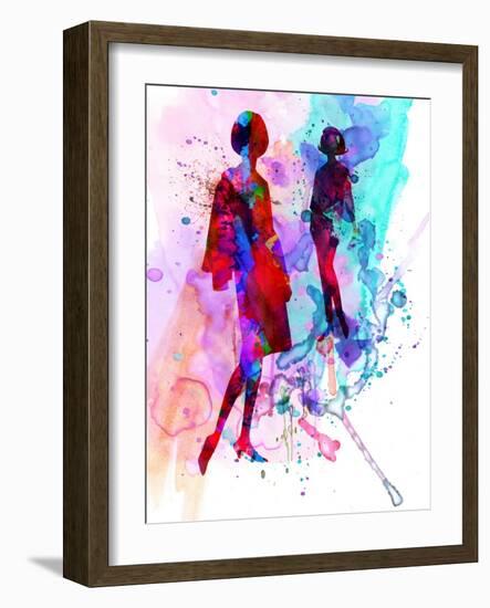 Fashion Models 8-Irina March-Framed Art Print