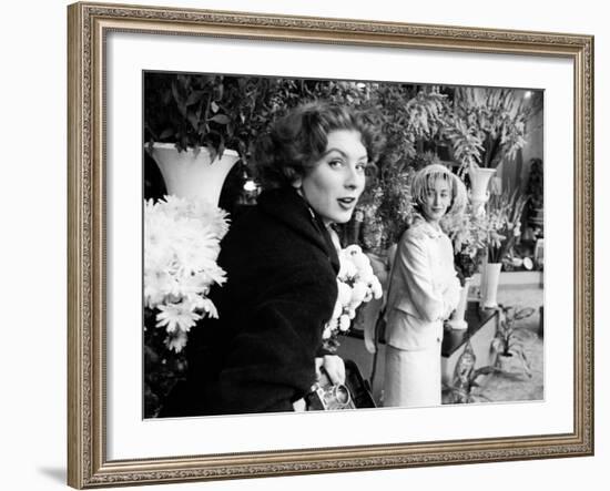 Fashion Models Suzy Parker and Dorian Leigh-Peter Stackpole-Framed Premium Photographic Print