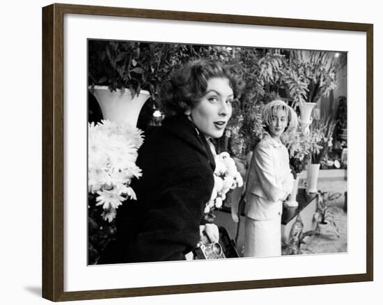 Fashion Models Suzy Parker and Dorian Leigh-Peter Stackpole-Framed Premium Photographic Print