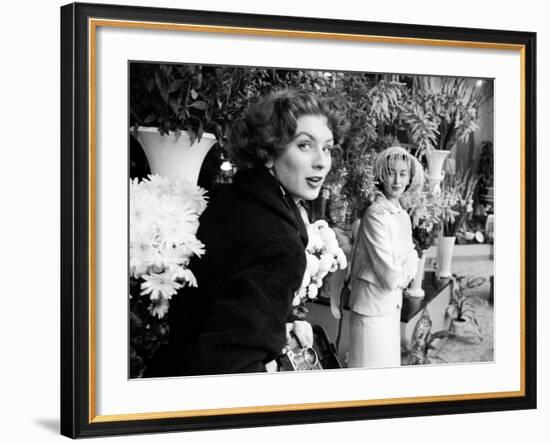 Fashion Models Suzy Parker and Dorian Leigh-Peter Stackpole-Framed Premium Photographic Print