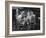 Fashion Models Taking Their Lunch Break at the Racquet Club Cafe-Peter Stackpole-Framed Photographic Print