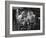 Fashion Models Taking Their Lunch Break at the Racquet Club Cafe-Peter Stackpole-Framed Photographic Print