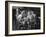 Fashion Models Taking Their Lunch Break at the Racquet Club Cafe-Peter Stackpole-Framed Photographic Print