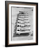 Fashion Models Wearing Swimsuits at a Florida Pool-Lisa Larsen-Framed Photographic Print